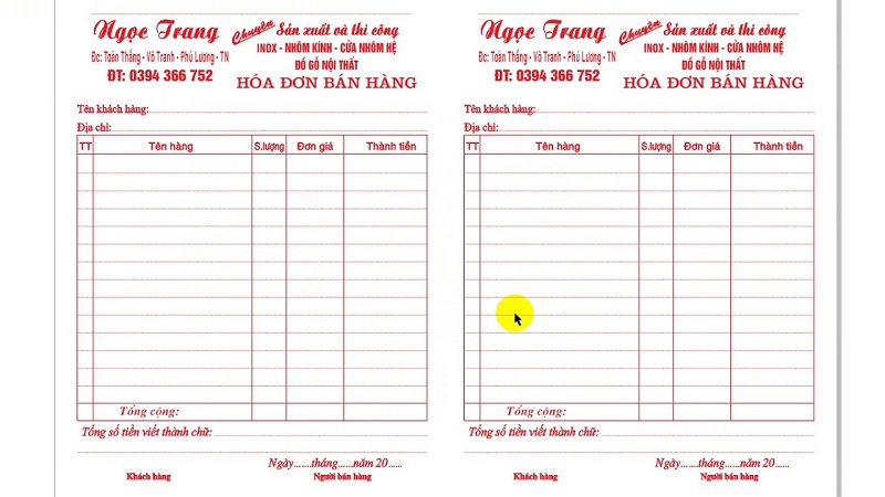 Hóa Đơn Bán Hàng Là Gì? Mẫu Hóa Đơn Bán Lẻ, Bán Hàng 2022