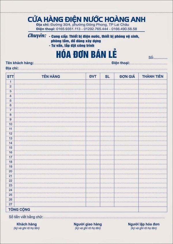 Hóa Đơn Bán Hàng Là Gì? Mẫu Hóa Đơn Bán Lẻ, Bán Hàng 2022